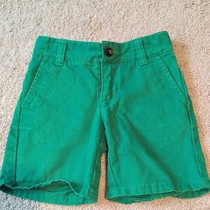Janie and Jack Vibrant Green Toddler Bermudas